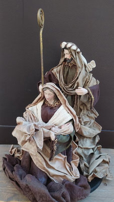 Misterio tipo napolitano 3 figuras. Ref G51142. 40x35x25