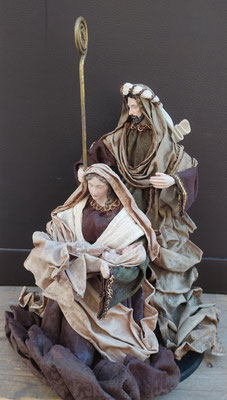 Misterio tipo napolitano 3 figuras. Ref G51142. 40x35x25