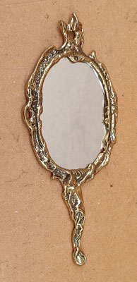 Espejo mano bronce. Ref 4892. 31x14