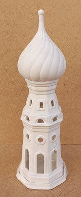 Torre Anastasia porcelana biscuit. Ref AR027. 32x10,5. Se puede usar como portavela