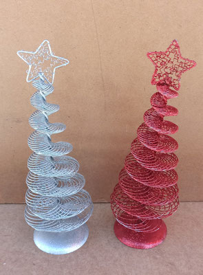 Árboles navideños alambre
