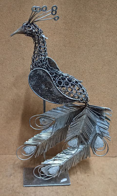 Pavo real metal. Ref 34756. 40x20x7