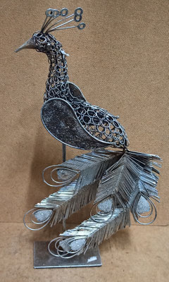 Pavo real metal. Ref 34756. 40x20x7
