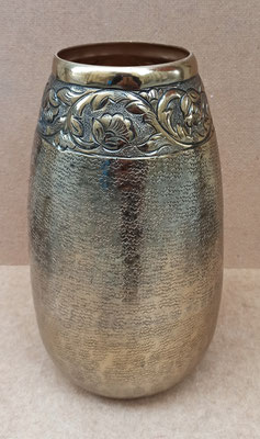 Jarrón metal. Ref 45496. 25x12