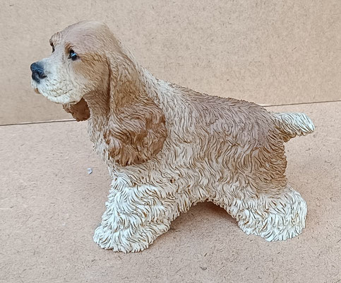 Cocker spaniel americano resina. Ref 8. 13x7x12