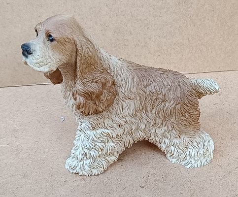 Cocker spaniel americano resina. Ref 8. 13x7x12