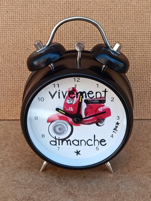 Reloj despertador moto. Ref 31912. 12x9