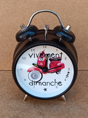 Reloj despertador moto. Ref 31912. 12x9
