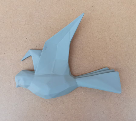 Golondrina origami resina