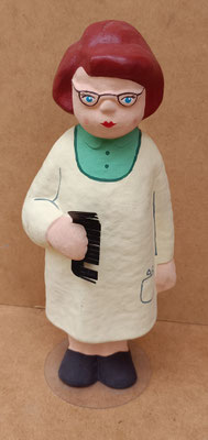 Oriol Garreta (ahora Tino Charito). Peluquera cartón fallero artesano. Ref 072. 26x11x8