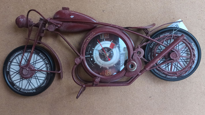 Reloj pared moto. Ref 42705. 43x21