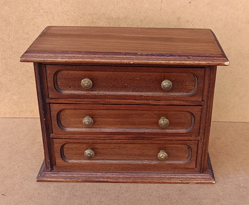 Joyero madera 3 cajones. Ref DIMECO. 32X15X25