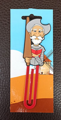 Marcapáginas mtal y PVC Quijote