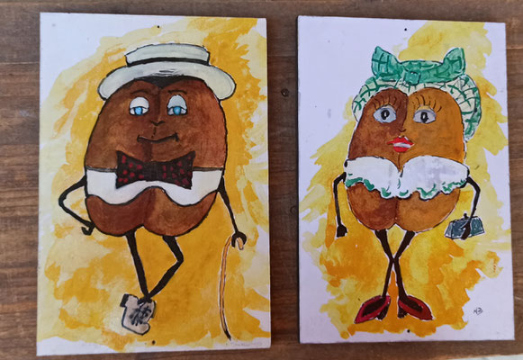 Placas servicios Hombre/mujer grano de café madera. 26x17,5