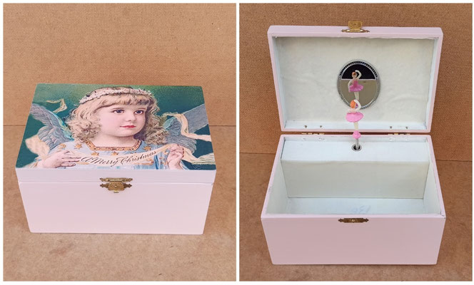 Joyero musical con bailarina giratoria. Ref 908007. 20x14x11