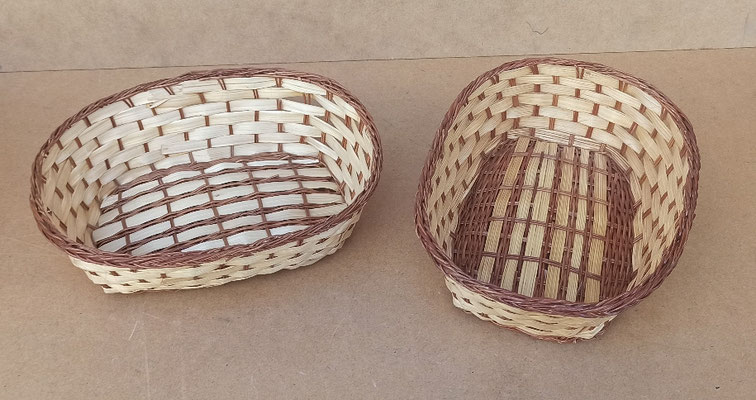 cestos mimbre. 20x16x6
