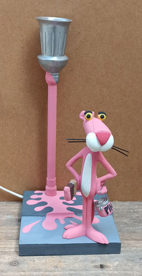 Lámpara de mesa cerámica Pink panther