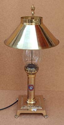 Lámpara eléctrica Titanic latón y cristal. Ref SL025. 50x24