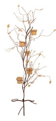 Portavelas 5 velas metal. Ref 4789. 100X50 aprox