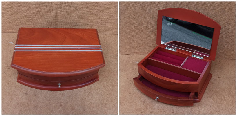 Joyero musical madera. Ref 504008587. 22x16x9