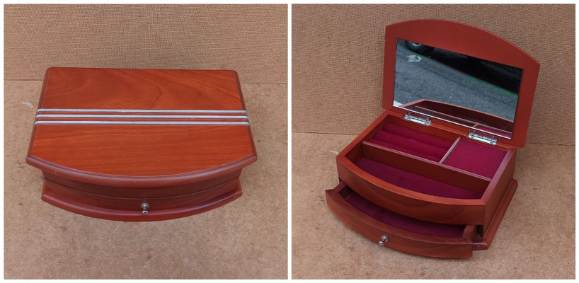 Joyero musical madera. Ref 504008587. 22x16x9