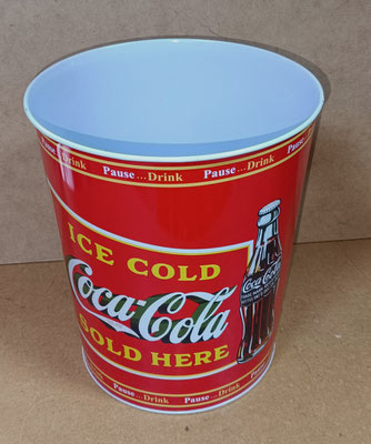 Papelera metal Cocacola. Ref 32000008. 26x22