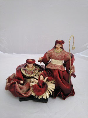 Misterio napolitano 3 figuras. Ref G51138. 19x23x18