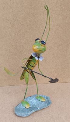 Insecto metal y resina con pala. Ref A.N S002. 35x16x7 