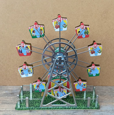 Noria musical giratoria hojalata. Ref MS488. 23x20x8