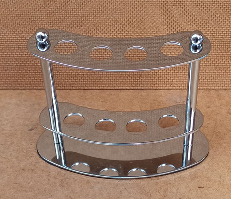 Porta cepillos níquel. 14x12x4,5