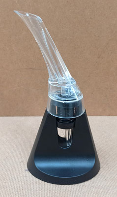 Decantador para botella con soporte. Ref 48926. 18x9x7