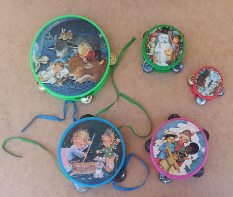 Panderetas infantiles vintage