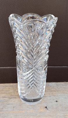 Jarrón cristal vintage. 29x15. 