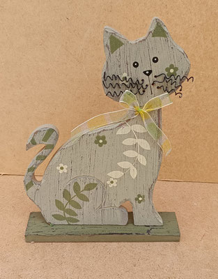 Gato madera. Ref 16589. 23x16,5x4