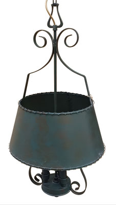 Lámpara metal 3 bombillas. Ref 23028. 77x39