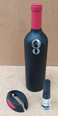 Set abrebotellas eléctrico con cargador. Ref 2555. 25,5x5,5