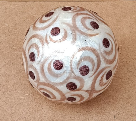 Bola decorativa resina. Ref 51002. 10 cms