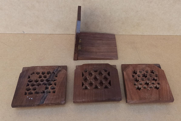 Sujetalibros plegables madera