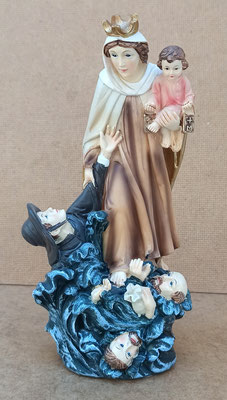Virgen del Carmen resina. Ref. 1/108. 22x9x8