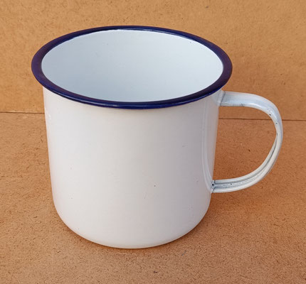 Taza metal esmaltado. Ref 1110. 10x14x11