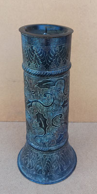 Portavelas metal. Ref 79567. 31x14