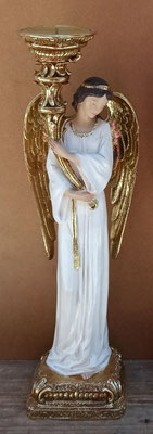 Portavela ángel resina. Ref 14/326. 50x13