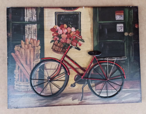 Cuadro relieve metal. Ref FL226. 45x60