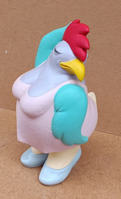 Gallina cerámica. 28x15x18