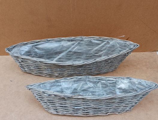 Cestas jardineras. Ref 4997. Pequeña 43x15x10. Grande  50x19x13.