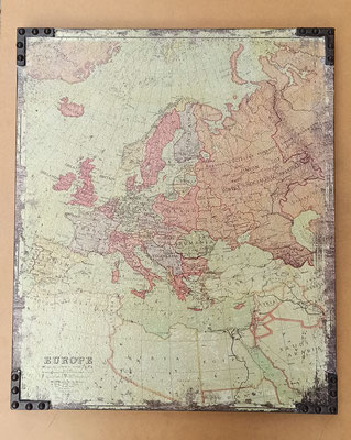 Mapa Europa metal. Ref 12826. 51x62x3