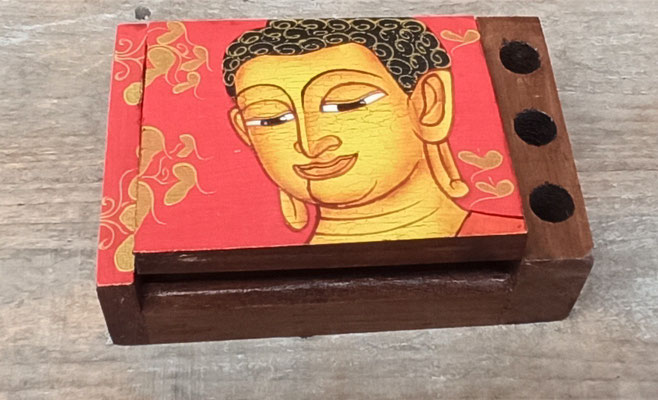 Caja madera Buda. Ref NA0071. 13x8,5x4