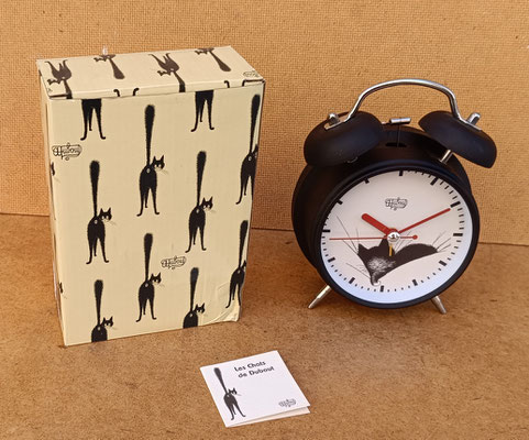 Reloj despertador Los gatos de Dubout. Ref 304. 17x12