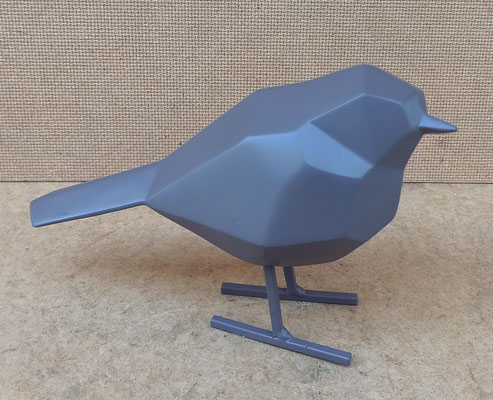 Pájaro origami resina. Ref 3335. 13x18x8