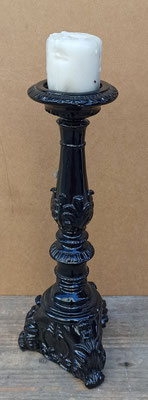 Portavelas resina. Ref SIG 54987. 37x14